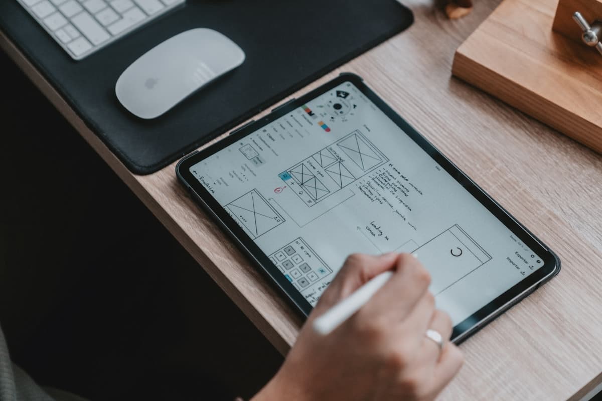 Wireframing a product interface before development starts